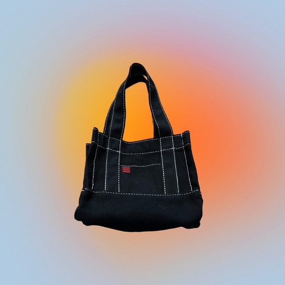 BNWT Little Boxy Denim Bag with straps - Picture 1 of 5